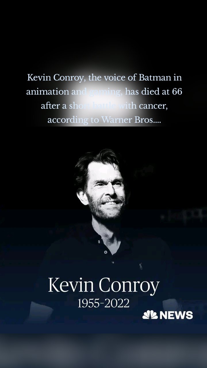 Kevin Conroy, the voice of Batman in animation and gaming, has died at 66 after a short battle with cancer, according to Warner Bros....